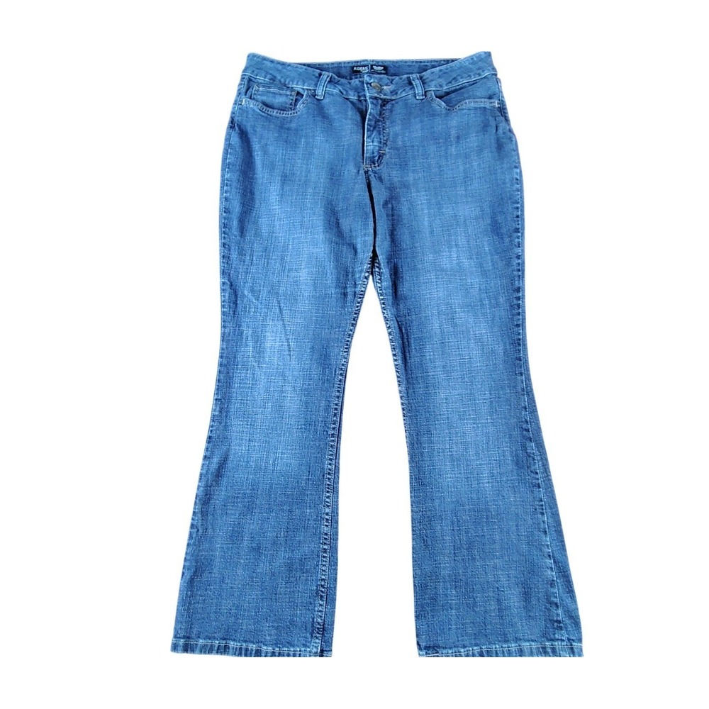 Riders by Lee Mid Rise Bootcut Jeans Medium Wash Stretch 14P cowgirl farmer Y2K